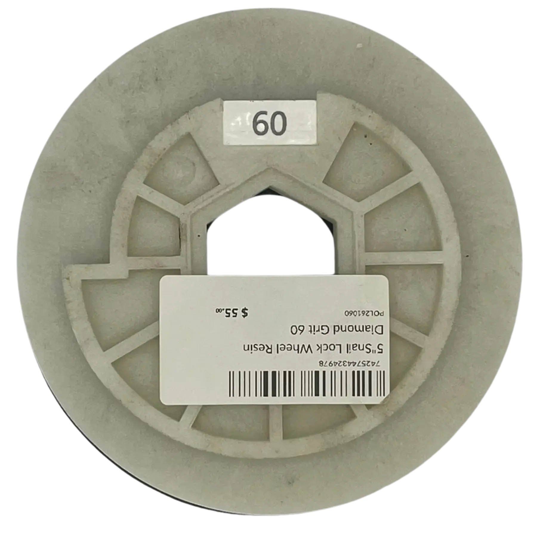 Polaris 6" Snail Lock Resin Diamond Flat Edge Wheels