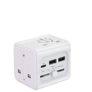 Factory Direct Sale High-Quality Type-C PD Fast Charging USB Charger for International Travel Multi-Function Adapter Plug Socket