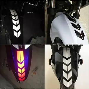 Nighttime reflective warning stickers for electric vehicles, motorcycles, cars, reflective strips, waterproof and sunproof, self-adhesive labels