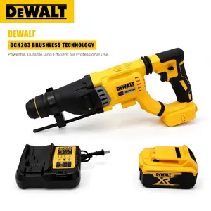 DEWALT Brushless Impact Drill Kit, DCH263 Model, 26mm 3600 IPM Multi-Tool with Spring Locks Accessories for Concrete Drilling, Vehicle Repair