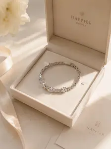 Luxury Tennis Bracelet for Women | Elegant Zircon Diamond Bracelet | Quiet Luxury Jewelry Gift