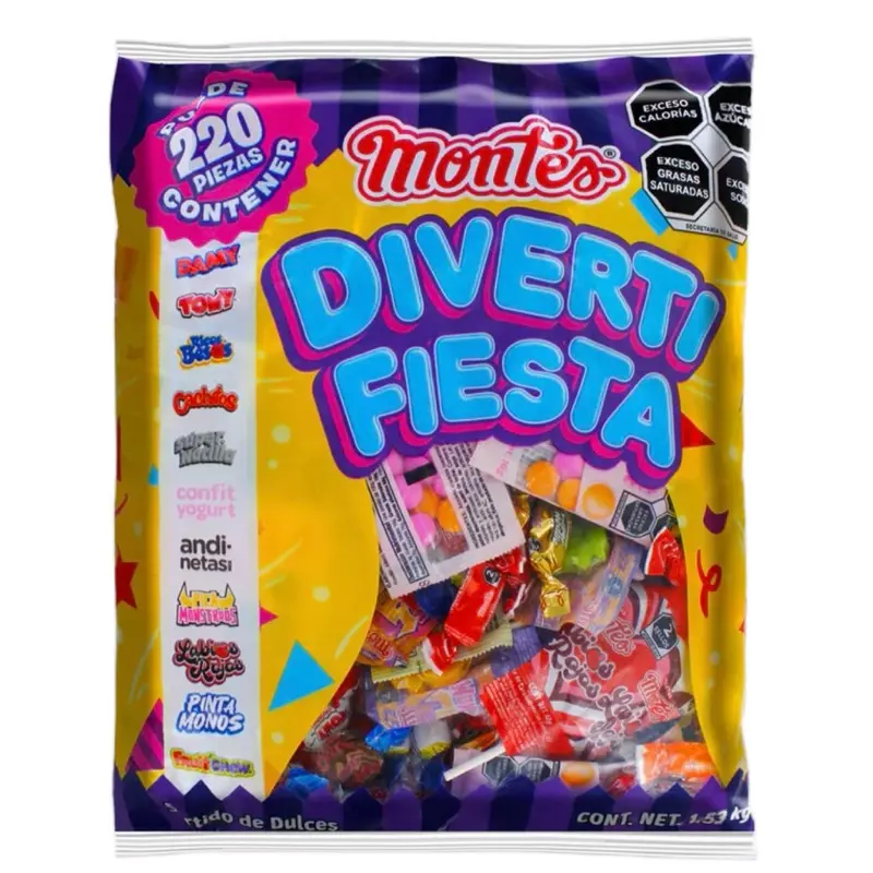 MONTES DIVERTI FIESTA Assorted Candy MONTES DIVERTI FIESTA Assorted Candy