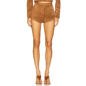 Amanda Uprichard x REVOLVE Kelso Suede Short in Tan