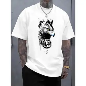 Men's Let's Go America! Graphic Top - Club América Short Sleeve T-Shirt, Relaxed Fit, Comfy 100% Cotton 180g Heavyweight All-Season Clothing, Sizes S-XXXL