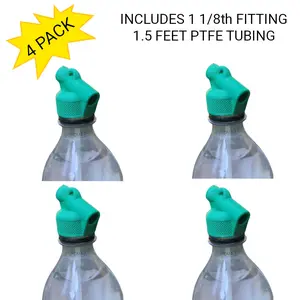 (4 Pack) Pop Bottle Venturi Nozzle - original design with high flow and high compatibility Garden Sprayer Paint Gun Undercoater And More