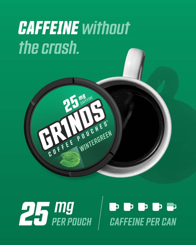 Grinds Coffee Pouches - Wintergreen (Pack of 3)