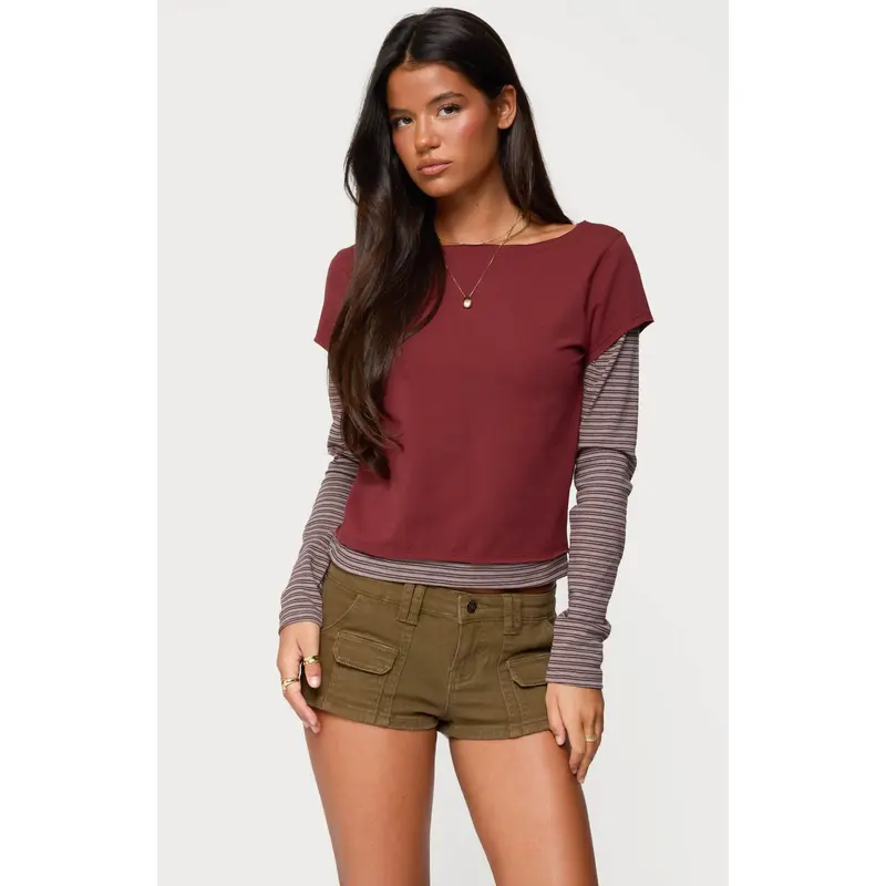 layered tee mertra - TikTok Shop