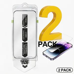Privacy Screen Protector for iPhone 17 Pro Max Tempered Glass Shockproof Film Crystal Clear Anti-Spy 28° Privacy Angle Oleophobic Coating 2-Pack