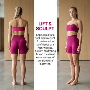 Women's high waisted seamless solid color sports shorts 3-piece set, size one, suitable for all breathable and elastic yoga pants, suitable for exercise and daily wear, 88% polyester fiber, 12% spandex women's underwear