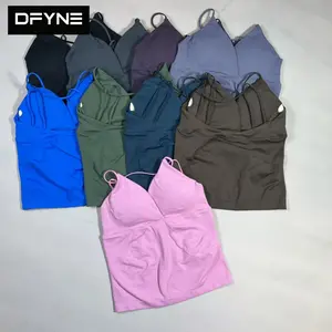 DFYNE 2026 New Breathable Nylon Vest – High Stretch Elastic Lightweight Hot Selling Yoga Gym Fitness Tank Top for Women