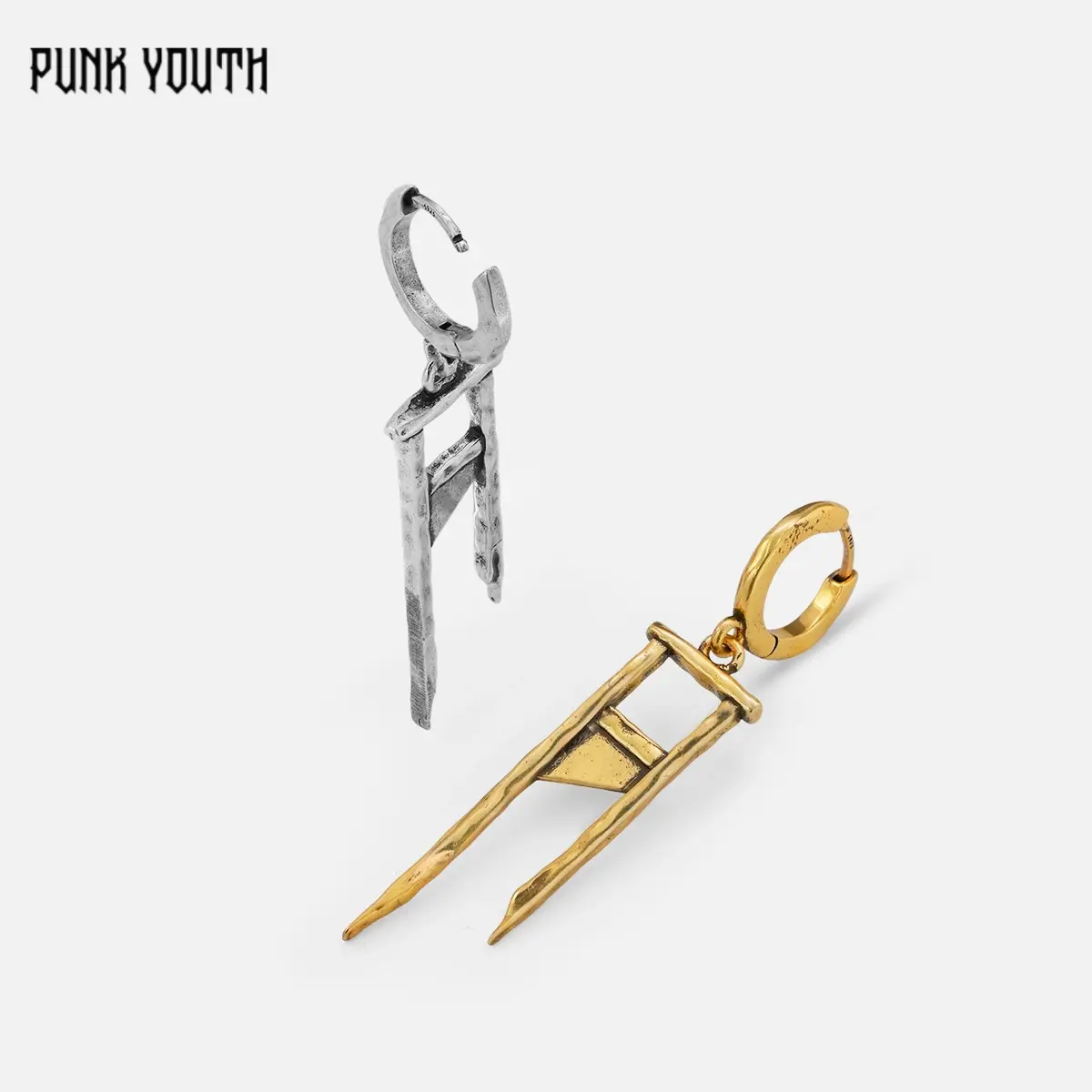 925 sterling silver post CHIC GUILLOTINE EARRINGS