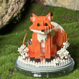 500+ Piece Micro-Particle Building Blocks Set, Cute Animal Series 3D Model, Home Decor, Desktop Ornament, Holiday Gift
