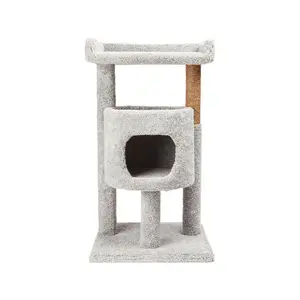EveryYay Lookout Loft Cat Tree with Carpet Diner and Condo