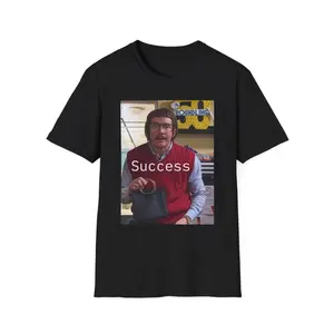 Chit Success Black Purse in Here Unisex Softstyle T-Shirt - Motivational Gift, Funny Tee, Casual Wear, Inspirational Quote, Unique Design