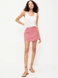 Old Navy Women's Linen-Blend Micro Skort