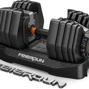 FED Fitness Feierdun DB1 Quick Adjustable Dumbbell, A Pair 2-in-1 Set, Combines Dumbbell and Kettlebell Functions in One Design, 52.5 lbs Adjustable Home Gym Dumbbell with Dual Dial System & Alloy Steel Build#Summervibes summervibes,summervibes