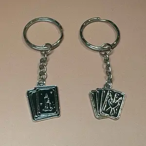 Tarot Card Matching BFF Keychains - Unique Charm for Friendship Gifts