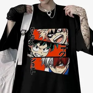 My Hero Academia shirt, Anime shirt, Manga Lover Shirt, Graphic Tee Unisex Cotton Crewneck Shirt Round Neck Fabric