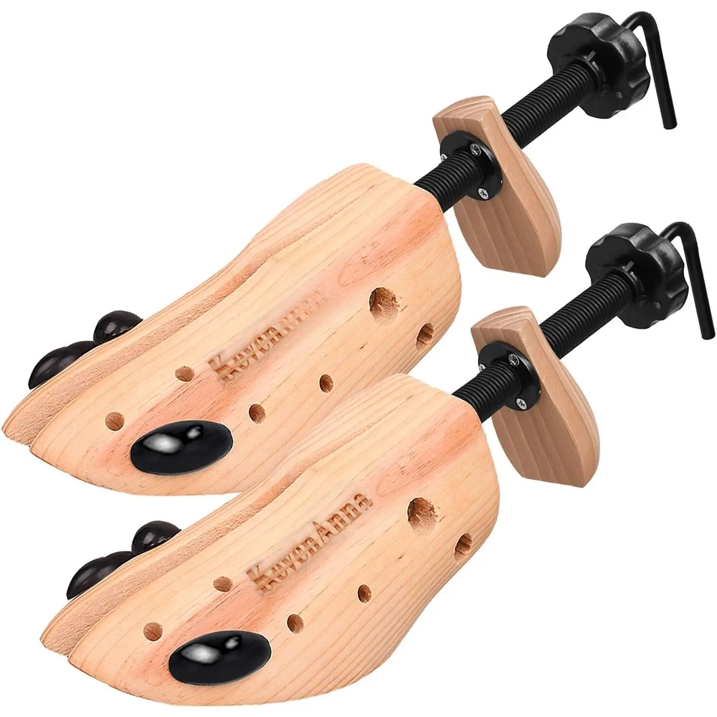 Professional 4-Way Shoe Stretcher and Shaper, 1 Pair of Unisex Synthetics Shoe Trees, Adjustable for Added Comfort, Expands, Men/Women