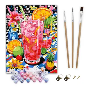 Adult Paint by Number Kit 16x20 Acrylic Painting for Beginners with 3 Brushes & Paint by Number Guide Ideal for Creative Adults  art home decoration decor