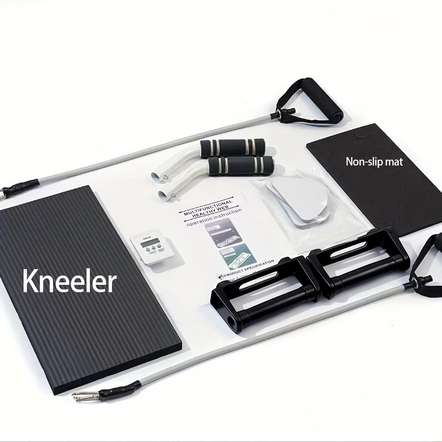 Foldable Multi-functional Pilates Board, Home Core & Full Body Strength Training Equipment with 300LBS Capacity