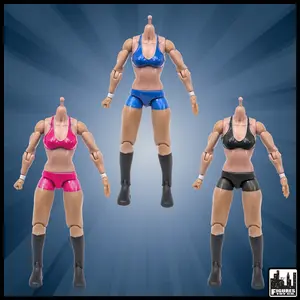 Generic 6.5 Inch White Female Wrestling Action Figure Generic 6.5 Inch White Female Wrestling Action Figure