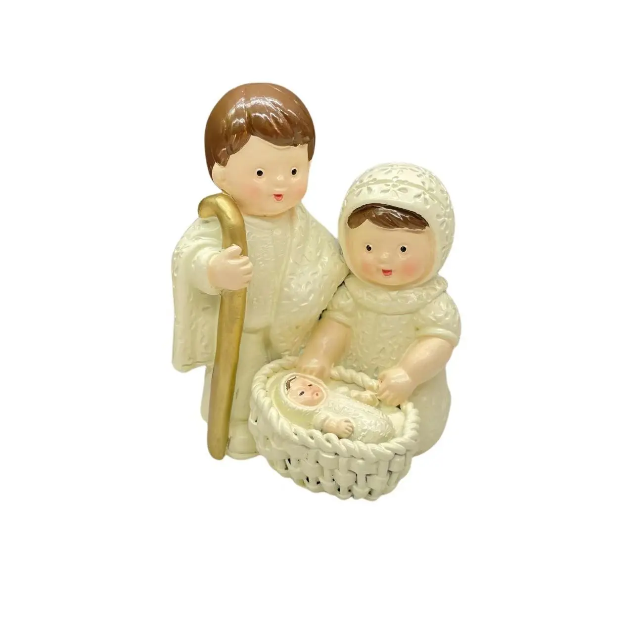 Christmas Decorative Figurine, Santa Claus Ornament, Nativity Scene Statue, Home Office Desk Decoration, Gift for Friends, Holiday Decor