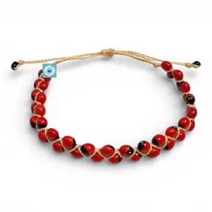 Bracelet de Peonia, Ajustable Paeonia Santeria Ifa Brazalete de Peony Small size