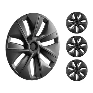 VEVOR Wheel Rim Cover Hubcaps, Summervibes, 19 in, 2020-2023 Model Y Fully Fit Hubcap with Snap, Guard Tape & Valve Nozzle Hole, ABS & PC Hubcap with High Rigidity & Less Wind Drag, Fits for All Weather Use