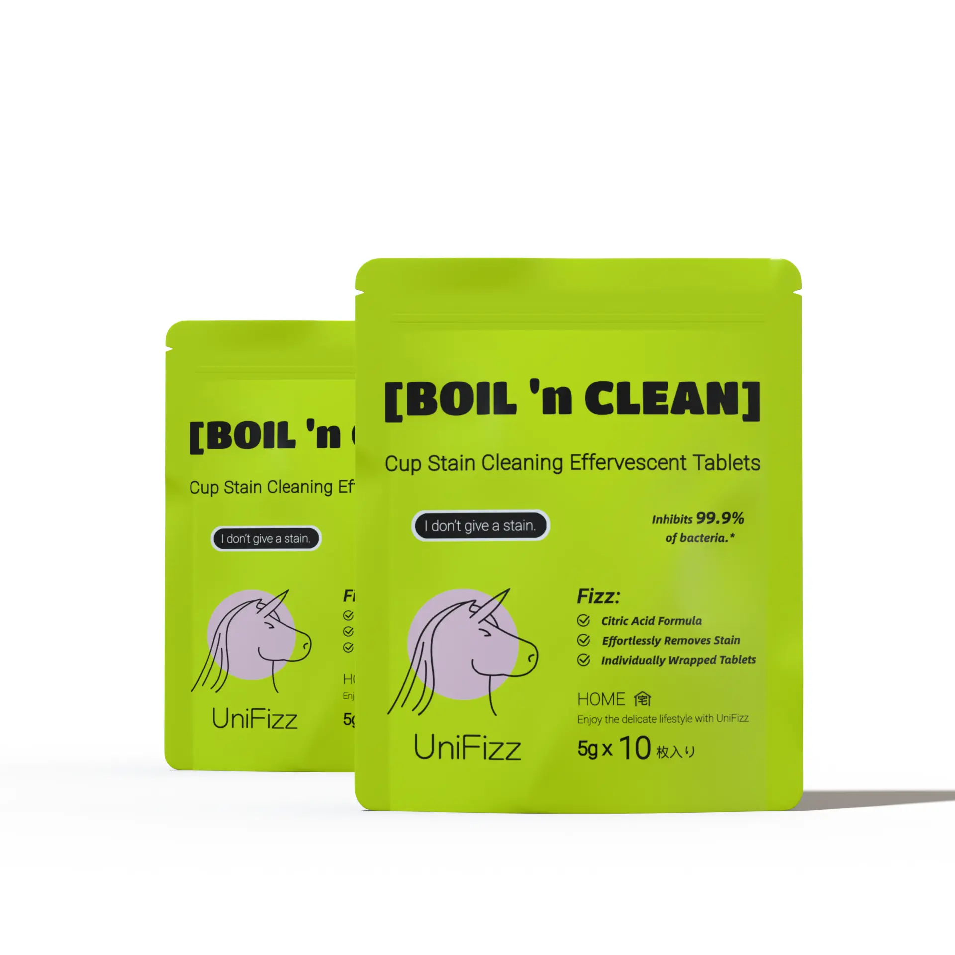 UniFizz Boil 'n Clean Cup Stain Cleaning Tablets - Effervescent Formula for Effective Stain Removal - Bundle Sales - 5g x 10 Tablets