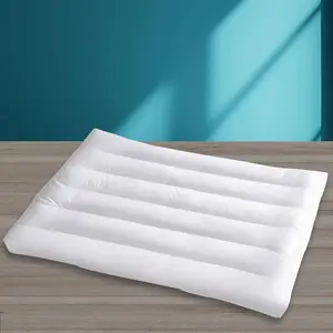 Ultra Flat Thin Pillows for Sleeping Standard Size, 2-1/2" High Slim Bed Pillow for   Sleepers Down Alternative Filling White 18x26 in