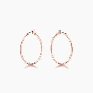 37mm  Elegant Rosegold Hoop Earrings