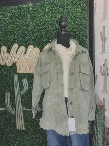 Serene In Sage Shacket