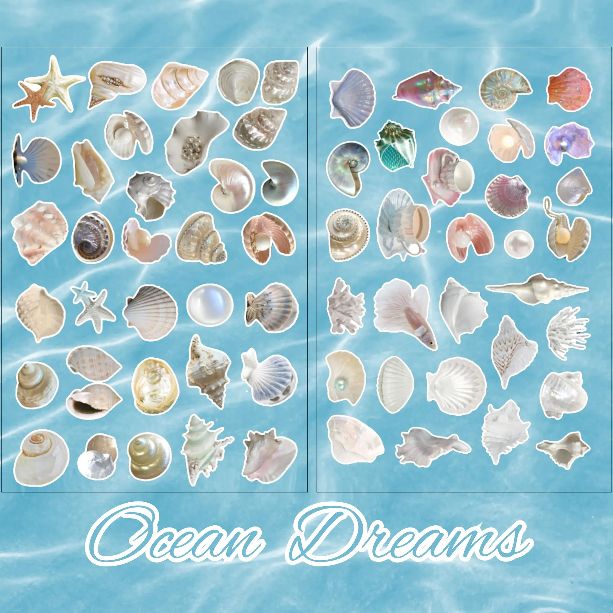 Ocean Dreams Sticker Sheet Ocean Dreams Sticker Sheet