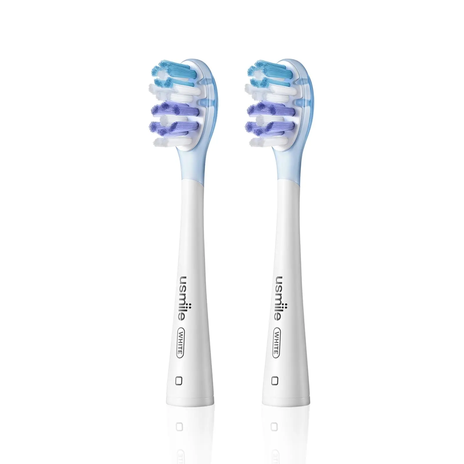 usmile Replacement Brush Heads for Y10 Pro/P10 Pro/P20 Pro, Patented Shock Absorption and Air Cushion, Compatible to usmile Toothbrush, 2-Pack