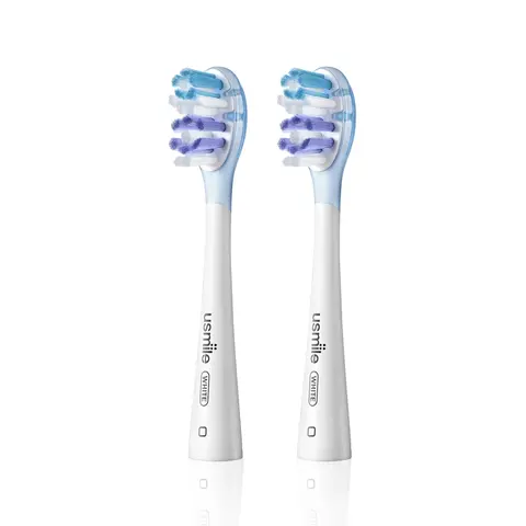 usmile Replaceable Toothbrush Heads - FDA Compliant, Enamel Care, Gum Health, Patented Shock Absorption, Air Cushion, Compatible with Y10/P10/P20 Pro usmile Toothbrushes, 2-Pack