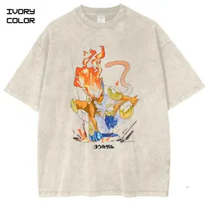 Infernape Anime T-Shirt, Pokemon Merch, PKM Shirt, Retro Japanese Graphic Tee, Unisex Anime Tee, Stylish Crew Neck Short Sleeve T-Shirts Unisex, Gift Anime fans