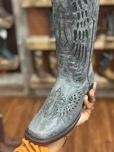 Cross Cowgirl Boot- Anthracite