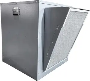 Roof Centrifugal Supply Air Fan Modular Rooftop Filtered Make-Up Air Fan| 14” Blower with Intake Hood and Filters | 3/4 HP Direct Drive Makeup Air Fan 2450 CFM