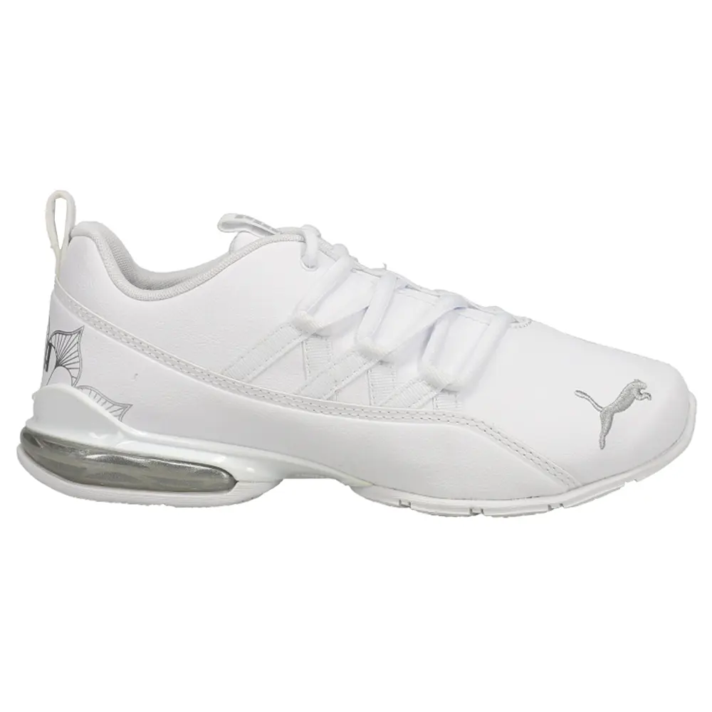 PUMA Womens Riaze Prowl Mandala Wide Lace Up Training Sneakers Shoes - White