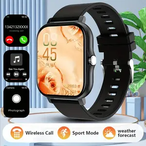 Smart watch, wireless talking/dialing, multi-sport mode, call reminder and rejection, SMS reminder, message reminder, various APP reminders, multi-function display, HD screen, multiple colors Alloy Charging Pink Smartphone Usb Wearable Rechargeable tiktok