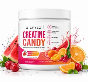 Creatine Candy 5000mg Per Serving | Chewable Tablets | Watermelon Flavor | Gym & Fitness Supplement