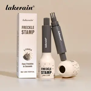 Waterproof Freckle Stamp Pen, 5-Point Natural Fake Freckles Makeup Pen, Quick-Dry & Smudge-Proof Long-Wear, Skin-Friendly, Easy to Create Realistic Freckle Look, 4 Vibrant Shades for All Skin Tones