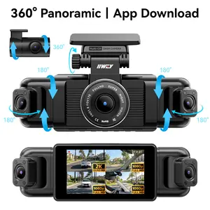 IIIWEY N5 360° No Blind Spots! 4-Lens Dash Cam 1080P | Front/Rear/Sides Protection | 8 IR Lamps Super Night Vision | 5G  & FREE 128GB SD dashcam wifi car fathersdaygift