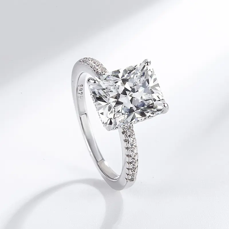 carat moissanite engagement ring -925 sterling silver, sparkling December birthday stone, perfect for Christmas, weddings, anniversaries, Valentine's Day, and Mother's Day