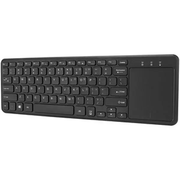 Adesso WKB-4050UB Wireless Keyboard with Built-in Touchpad - Wireless Connectivity - 30 ft. - 2.40 GHz