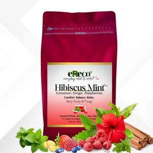 Handcrafted Hibiscus Mint Tea, Flavored