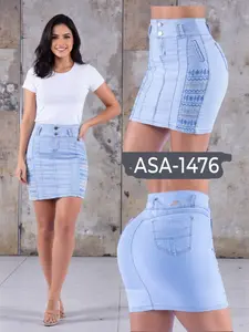 ASA1476 ASA Moda Colombian Skirt  Slim Fit Comfortable for All Body Types