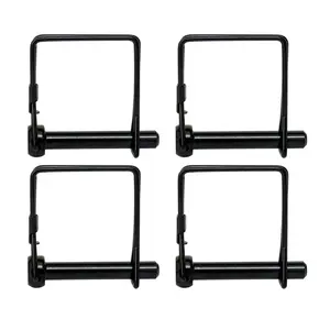 4 Pack 5/16x1-3/4Trailer Hitch Pin Black Heavy Duty Towing Coupler Pin Quick Release PTO Shaft Locking Pin Rust Proof Hitch Clip for  Trailer Tractor