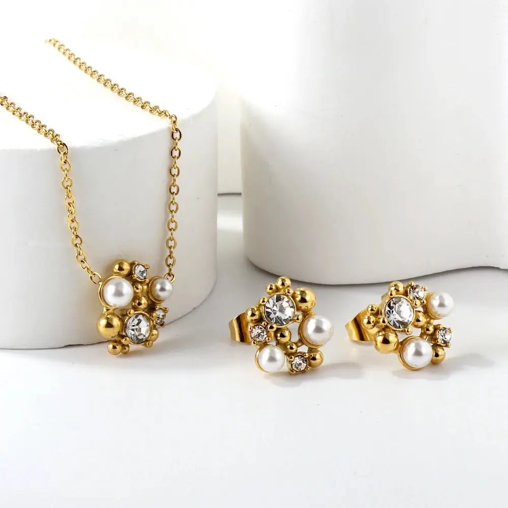 Waterproof Stainless Steel Jewelry Set - Tarnish Resistant- Hypoallergenic